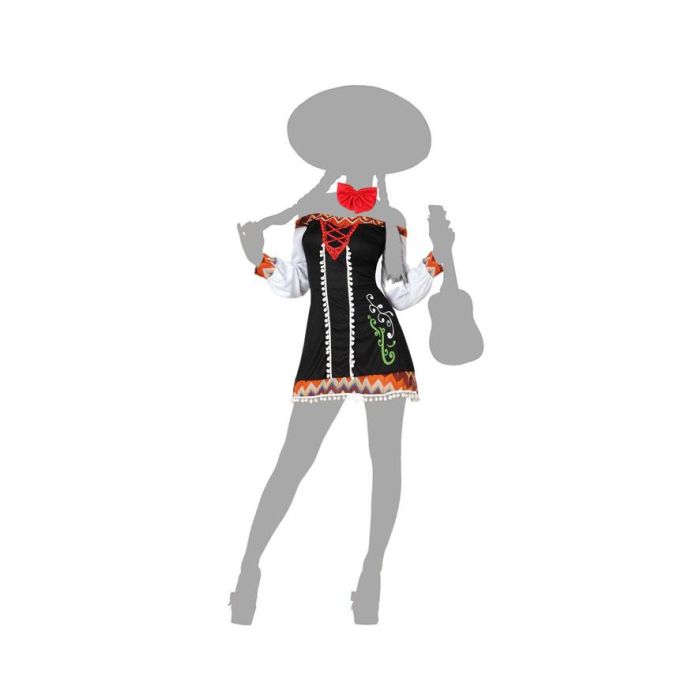Disfraz Mariachi Mujer Adulto Vestido Corto XS-S 2 Disfraz Mariachi Mujer Adulto Vestido Corto XS-S 2
