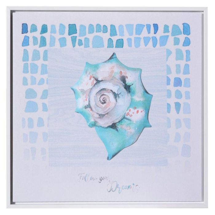 Cuadro Impresión Conchas 3/M Lienzo 40 X 2,30 X 40 cm