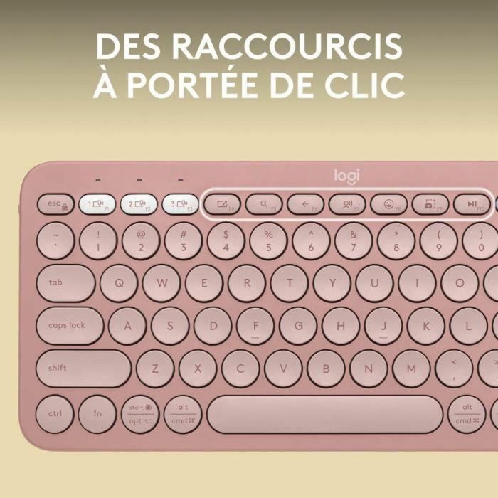 Logitech 920-011805 Teclado Inalámbrico Pebble Keys 2 M380s Bluetooth con Botón Easy-Switch - Rosa 3 Logitech 920-011805 Teclado Inalámbrico Pebble Keys 2 M380s Bluetooth con Botón Easy-Switch - Rosa 3