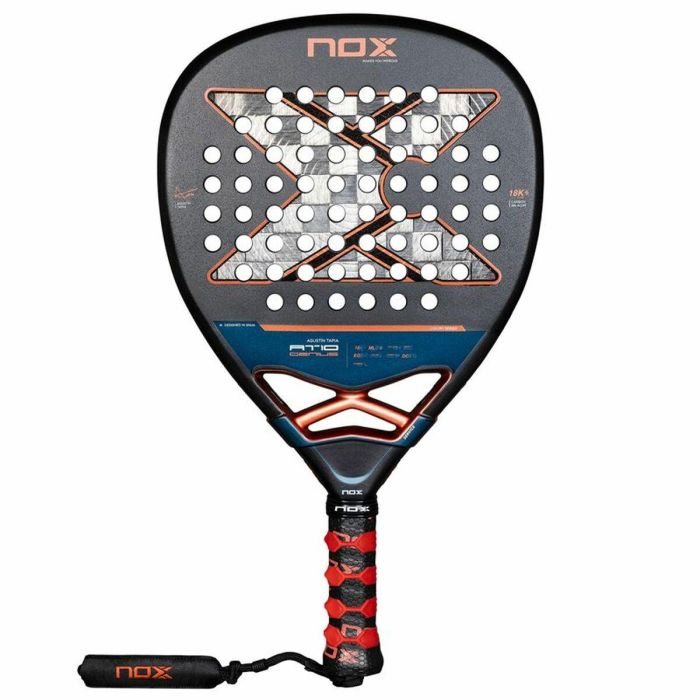 NOX PAD AT10 LG AT18 25 Pala de Pádel AT10 Luxury Genius Attack 18K 2025 Agustin Tapia - Formato Diamante Carbono 18K MLD Black Eva