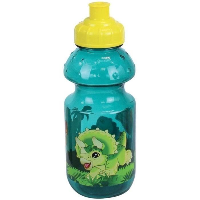 Juego de Vajilla Infantil Jurassic - FUN HOUSE - 006322 - Vaso, Plato Hondo, Plato Llano, Cubiertos, Botella y Caja para Merienda 1