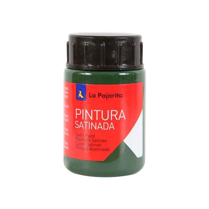 La Pajarita Témpera Escolar Bote de 35 mL Satinada Verde Pino L-41