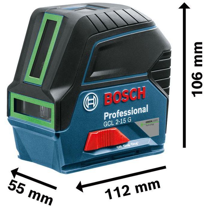 BOSCH PROFESSIONAL Nivel láser combinado GCL 2-15 G set 2 BOSCH PROFESSIONAL Nivel láser combinado GCL 2-15 G set 2