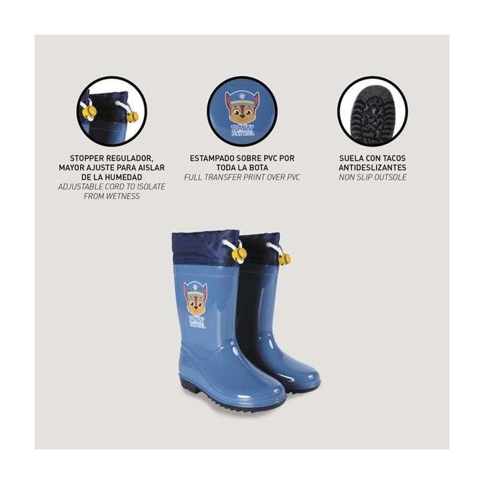 Cerdá t024 Botas de Lluvia de PVC para Niños con Diseño de Paw Patrol, Talla 24, Color Azul 3 Cerdá t024 Botas de Lluvia de PVC para Niños con Diseño de Paw Patrol, Talla 24, Color Azul 3