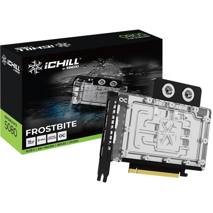 Inno3D GeForce RTX 5080 iChill Frostbite 16GB GDDR7 Refrigeración Líquida PCI Express 5.0 2 Inno3D GeForce RTX 5080 iChill Frostbite 16GB GDDR7 Refrigeración Líquida PCI Express 5.0 2