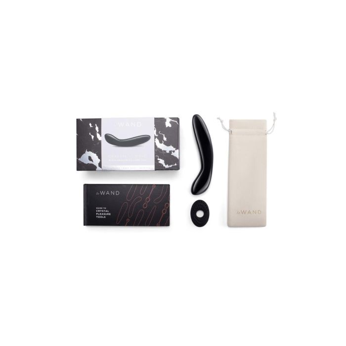 Vibrador Punto G Le Wand Crystal Negro 7 Vibrador Punto G Le Wand Crystal Negro 7
