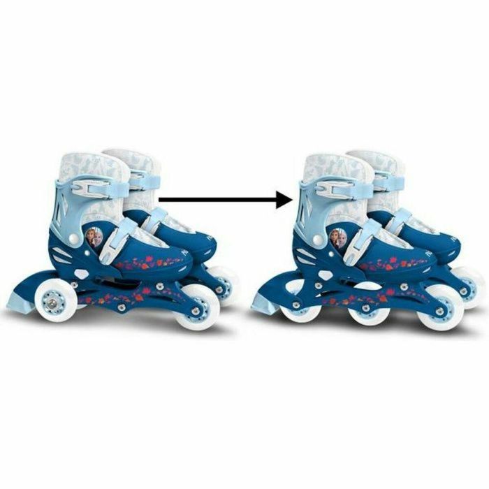 THE QUEEN OF SNOWS II Patines en línea 2 en 1, 3 ruedas, para Niña, Talla 27-30 con Freno Trasero y Ruedas PVC Ajustables THE QUEEN OF SNOWS II Patines en línea 2 en 1, 3 ruedas, para Niña, Talla 27-30 con Freno Trasero y Ruedas PVC Ajustables