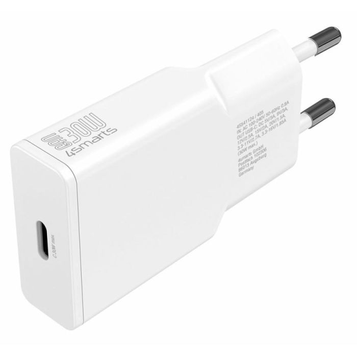 4smarts Cargador PDPlug Slim 30W GaN 1C Blanco 541124 1