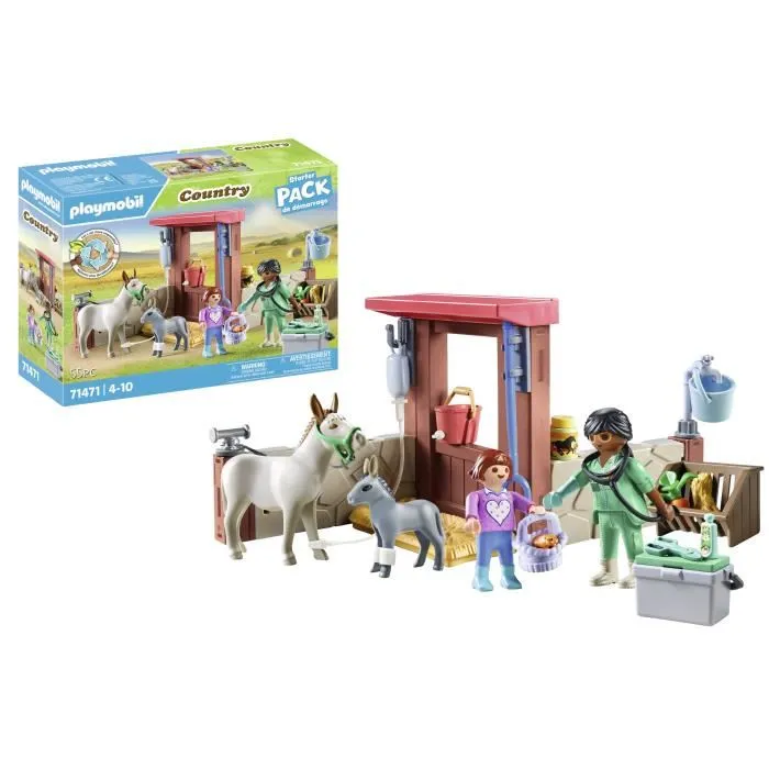 Playmobil 71471 Veterinario con animales de granja Juguete Infantil 4