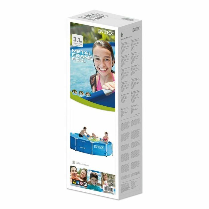 Intex Piscina Metal Frame Redonda 305x76cm 4485L Sin Depuradora para Niños y Adultos 1