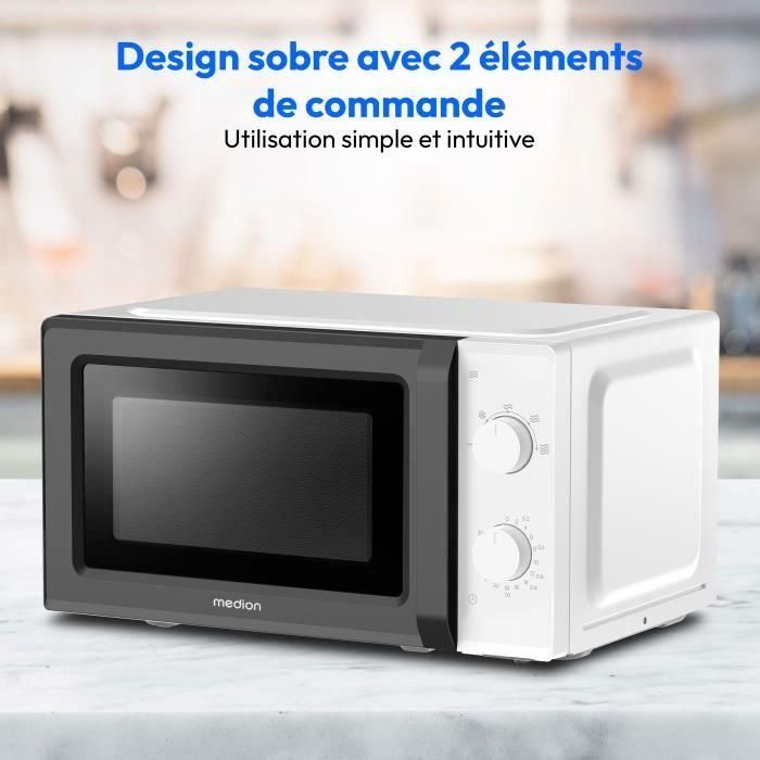 Horno microondas MEDION MD 11475 - Blanco y negro 5 Horno microondas MEDION MD 11475 - Blanco y negro 5