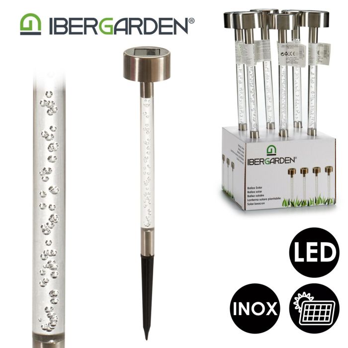 Baliza Solar Ibergarden, Acero Inoxidable y Plástico, 5.5x34.7x5.5 cm, Panel Solar 2V (24 Unidades) 3 Baliza Solar Ibergarden, Acero Inoxidable y Plástico, 5.5x34.7x5.5 cm, Panel Solar 2V (24 Unidades) 3