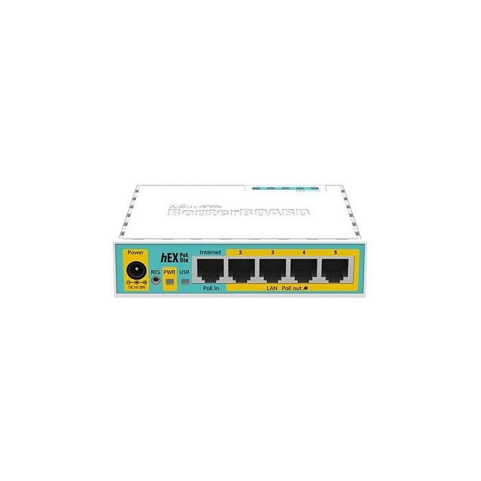 MikroTik RB750UPr2 hEX PoE lite Router Ethernet WAN Ethernet Rápido Blanco MikroTik RB750UPr2 hEX PoE lite Router Ethernet WAN Ethernet Rápido Blanco