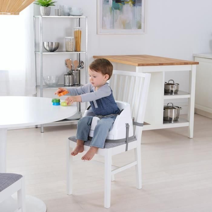 Ingenuity Asiento de comida 2 en 1 Baby Base – Slate, soporte para bebé sentado 2