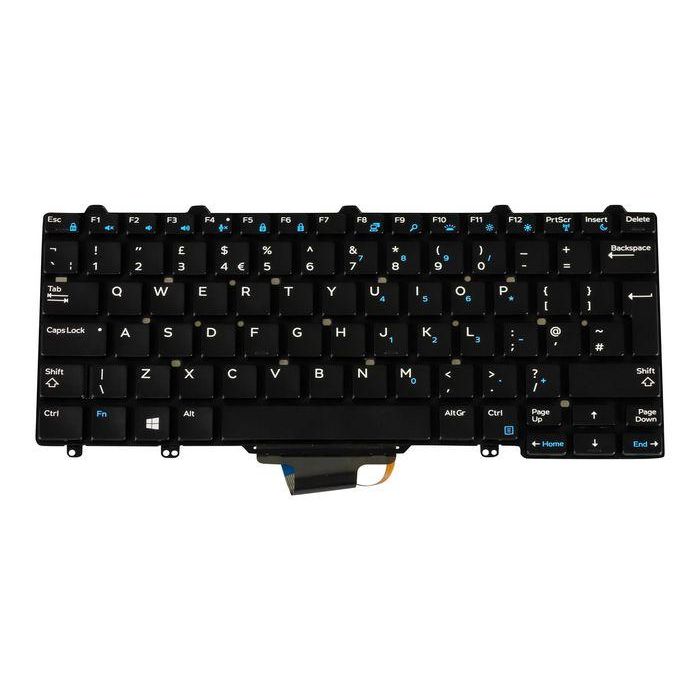 Dell M15ISU-TB Teclado Retroiluminado 83 Teclas Inglés-RU QWERTY para Portátiles Latitude E5270 E7270