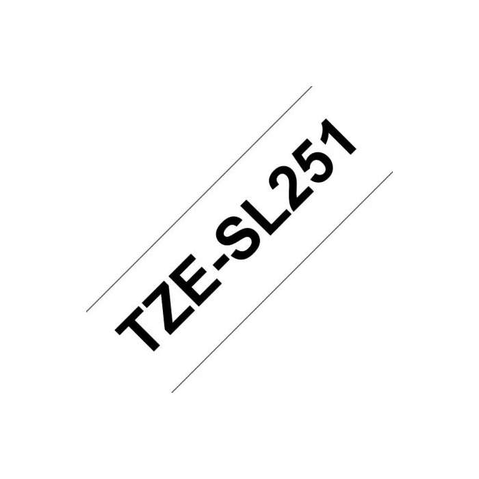 BROTHER Cinta autolaminada. Texto negro sobre fondo blanco. Ancho:24 mm. Longitud: 8 m 2