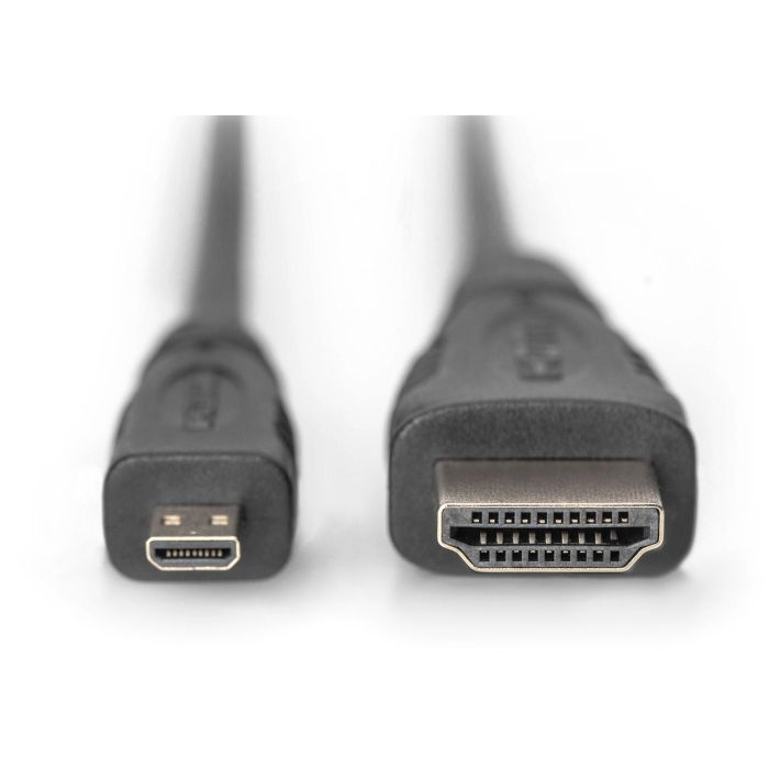 DIGITUS HDMI High Speed mit Ethernet Anschlusskabel. 1m. sw 1