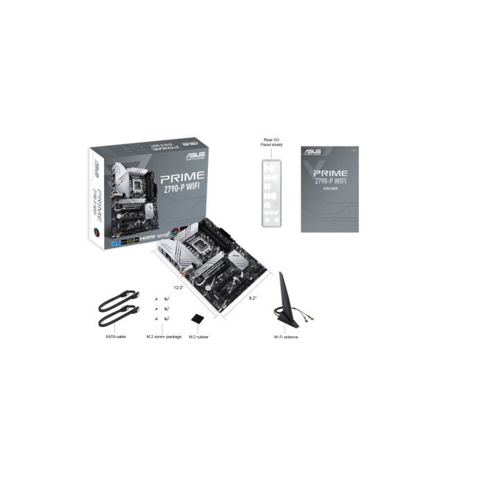 ASUS PRIME Z790-P WiFi Intel LGA 1700 4DDR5 HDMI DisplayPort PCIe5.0 4SATA3 USB3.2 ATX 6