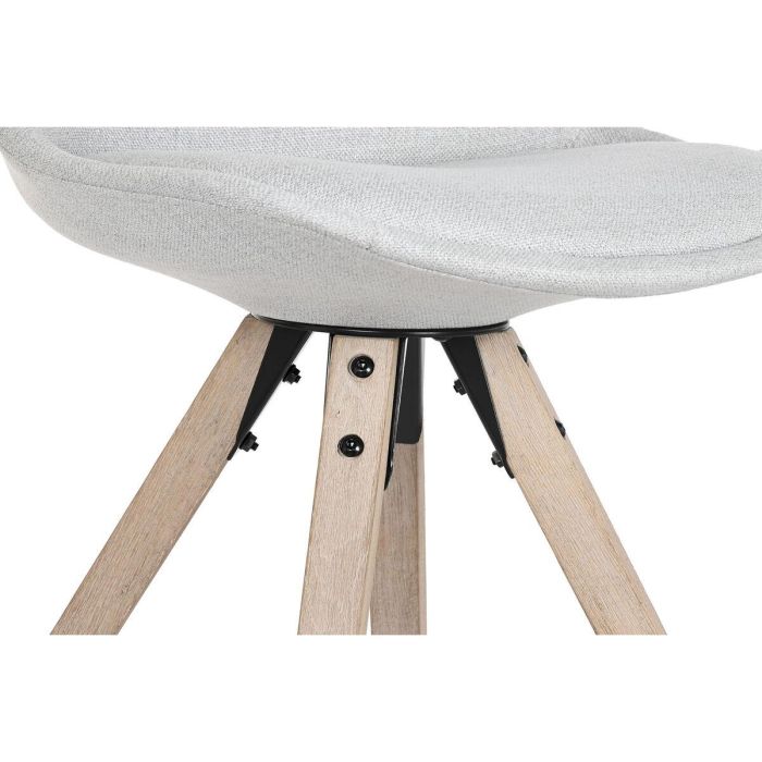 Silla Scandi DKD Home Decor Gris Claro 55 x 84 x 48 cm 1