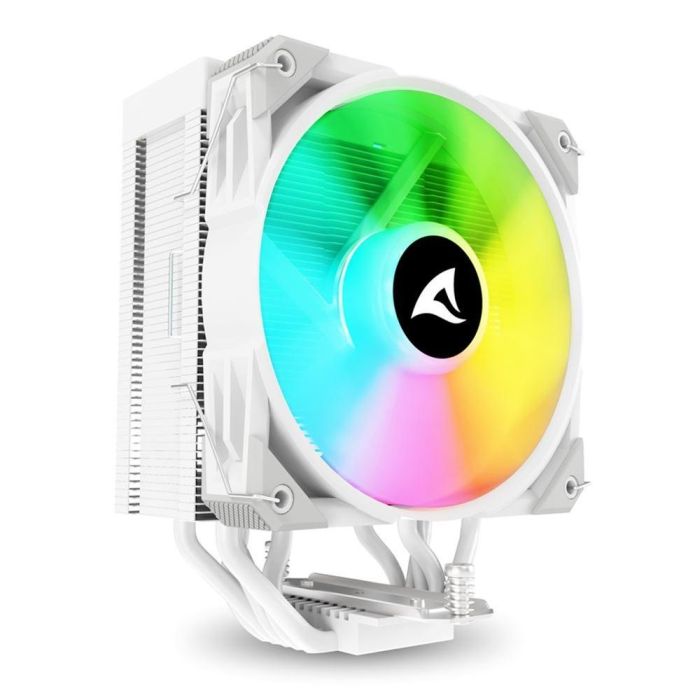 Sharkoon A50 RGB Refrigerador de CPU por Aire con Ventilador RGB 120mm PWM, 5 Tubos de Calor Cobre, 230W TDP y Espejo Infinito Blanco 0 Sharkoon A50 RGB Refrigerador de CPU por Aire con Ventilador RGB 120mm PWM, 5 Tubos de Calor Cobre, 230W TDP y Espejo Infinito Blanco 0