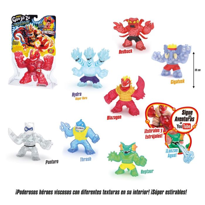 Bandai Co41011 Figura de Acción Héroes Goo Jit Zu Elásticos y Viscosos, Coleccionables, Modelos Surtidos, +4 Años 0 Bandai Co41011 Figura de Acción Héroes Goo Jit Zu Elásticos y Viscosos, Coleccionables, Modelos Surtidos, +4 Años 0