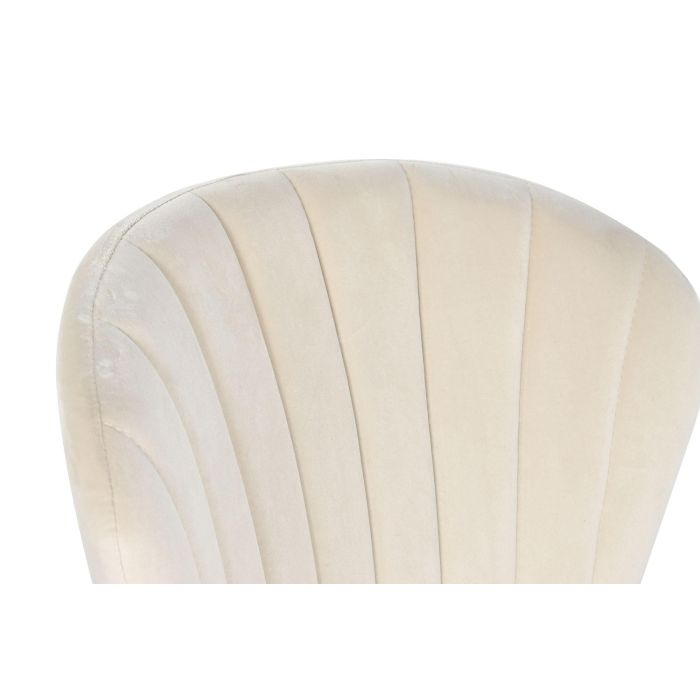 DKD Home Decor Silla Crema Dorado 54 x 84 x 49 cm (2 Unidades) 2