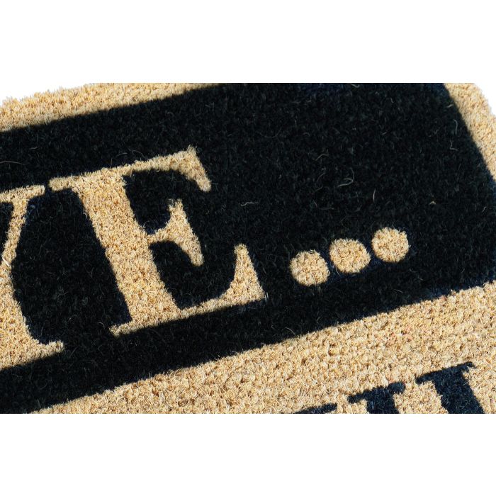 DKD Home Decor Felpudo Básicos Marron Negro Fibra Coco PVC 40 x 1.5 x 60 cm (6 Unidades) 2