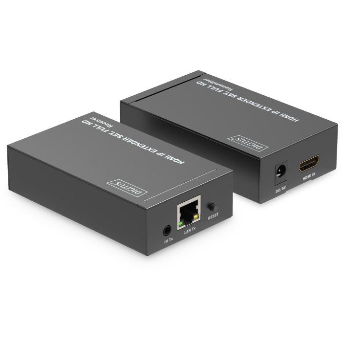 DIGITUS HDMI IP Extender Set HDMI 120m Full HD schwarz 1