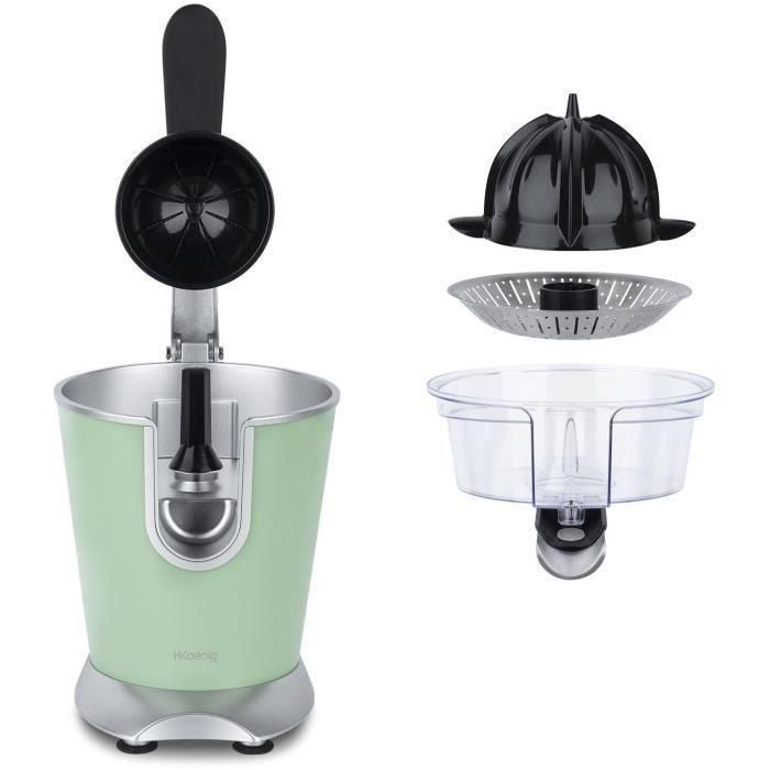 H.KoeNIG/AGR88 - Exprimidor de cítricos - Potencia: 160W - Silencioso - Sistema antigoteo - Cuerpo de acero inoxidable - Libre de BPA 3 H.KoeNIG/AGR88 - Exprimidor de cítricos - Potencia: 160W - Silencioso - Sistema antigoteo - Cuerpo de acero inoxidable - Libre de BPA 3