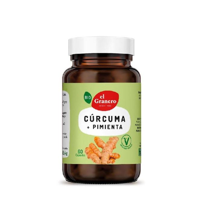 Cúrcuma + Pimienta Bio 60 Cáps.