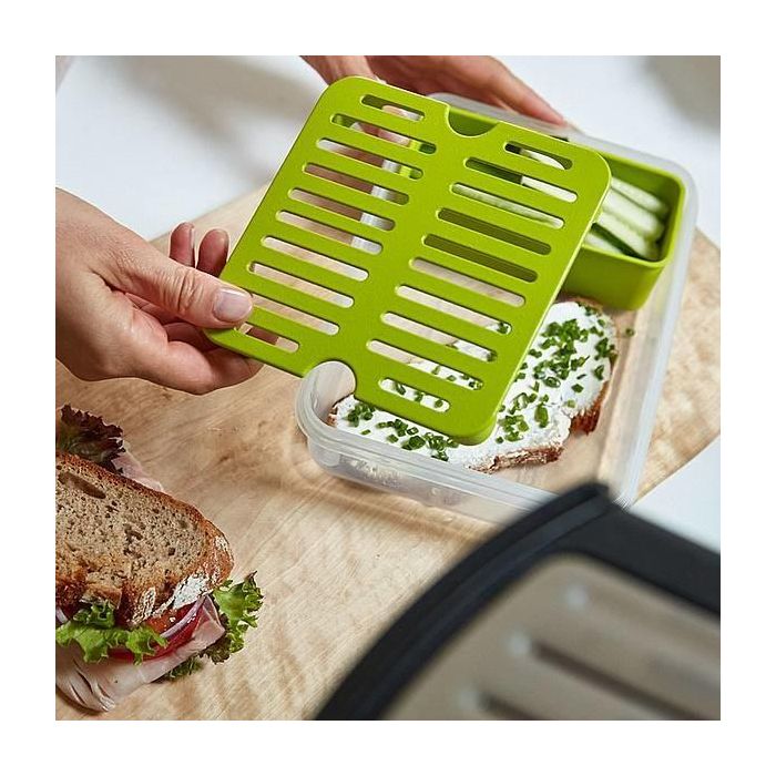 Emsa Lunch & Snack Box con 2 prácticos insertos y tapa 4 Emsa Lunch & Snack Box con 2 prácticos insertos y tapa 4