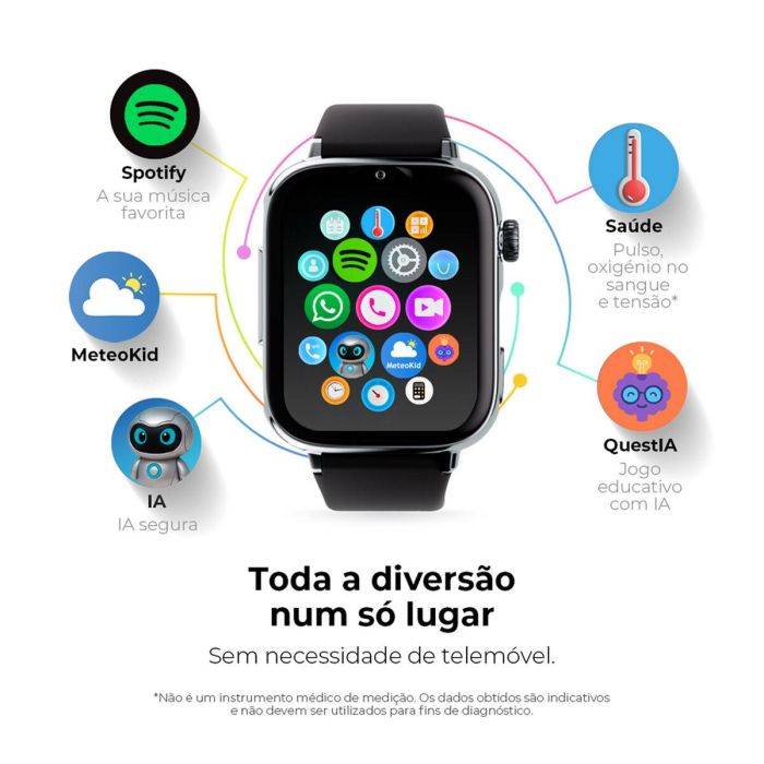 Smartwatch SaveFamily Verde Plateado