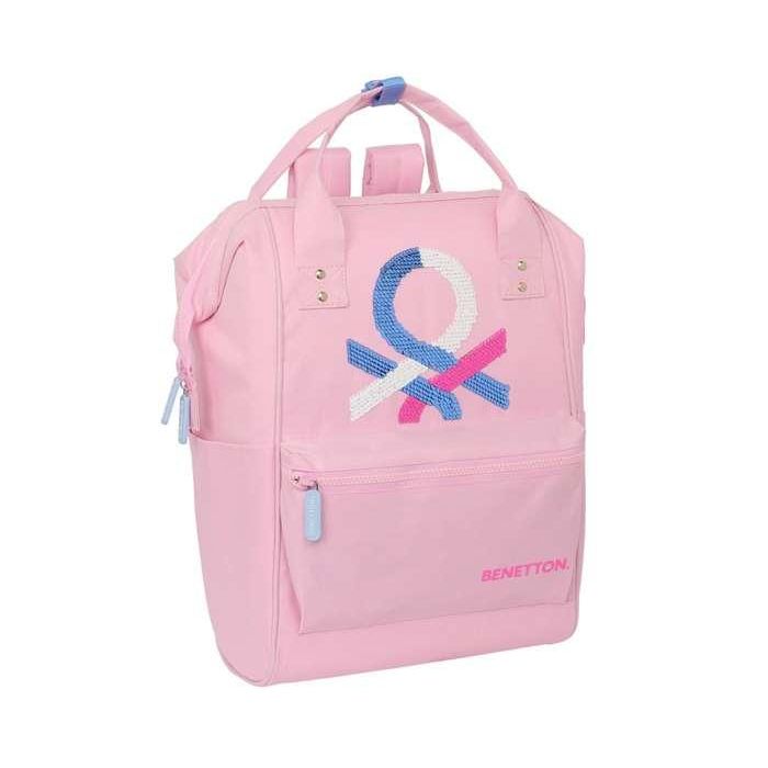 Mochila para Portátil Benetton benetton Rosa 27 x 40 x 19 cm