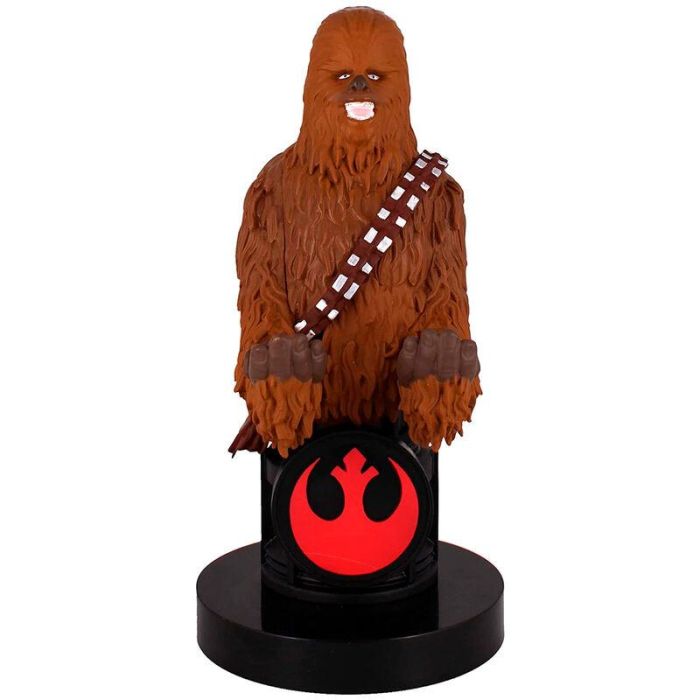 Cable Guy Chewbacca Star Wars 20cm - Soporte y cargador para mandos PlayStation, Xbox y móviles