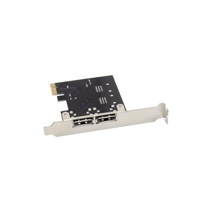 MicroConnect Tarjeta de Expansión PCIe SATA III ASM1061 Controlador 6Gb/s para Discos Duros SSD 3