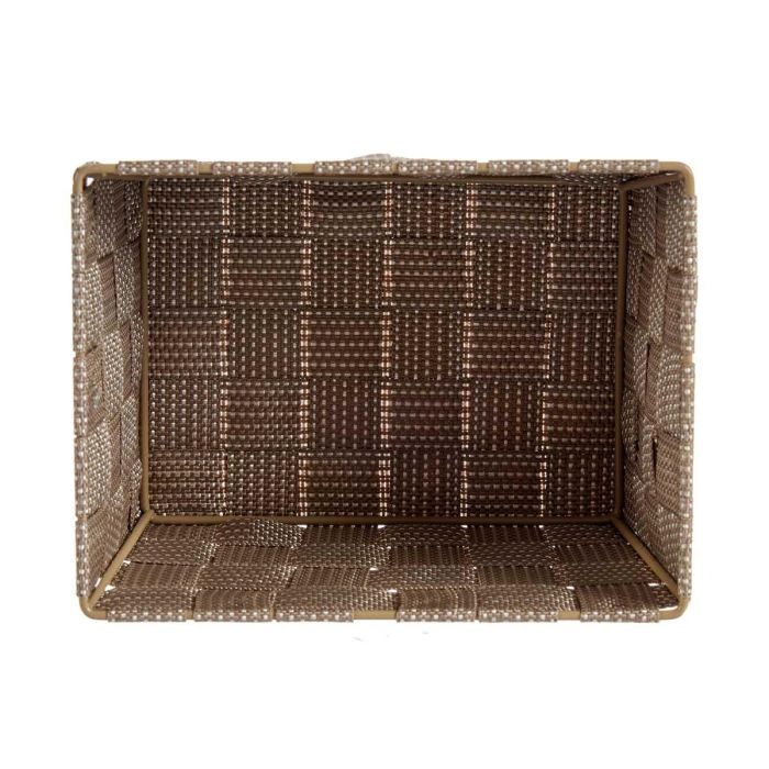 Cesta de Tela Conica Rectangular Pequeña Natura Kipit 20x11x15 cm, Marrón (24 Unidades) 3 Cesta de Tela Conica Rectangular Pequeña Natura Kipit 20x11x15 cm, Marrón (24 Unidades) 3