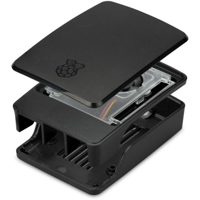 Raspberry Pi Caja Modular con Ventilador Activo para Raspberry Pi 5 - Refrigeración Óptima, 8000 RPM, 2.79 CFM, 5V DC