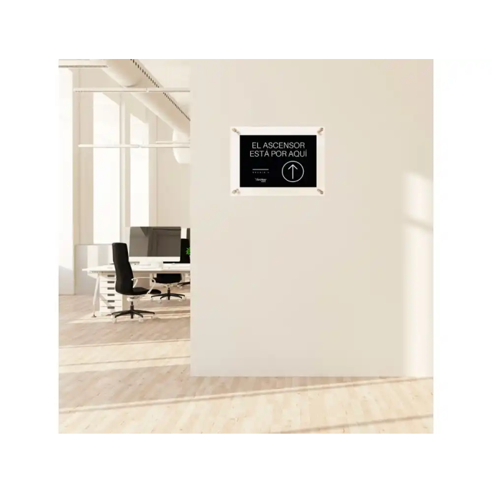 Archivo 2000 Expositor Mural Premium con Separadores A3 Vertical/Horizontal Acrílico Transparente 470x35x345 mm 2