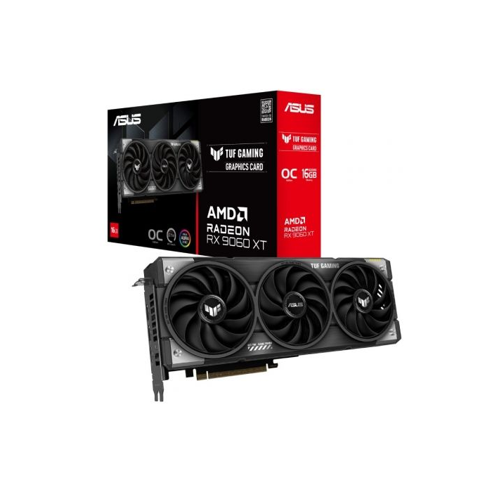 Asus 90YV0LF0-M0NA00 Tarjeta Gráfica TUF Gaming Radeon RX 9060 XT Edición OC 16GB GDDR6 PCIe 5.0 para 4K Asus 90YV0LF0-M0NA00 Tarjeta Gráfica TUF Gaming Radeon RX 9060 XT Edición OC 16GB GDDR6 PCIe 5.0 para 4K
