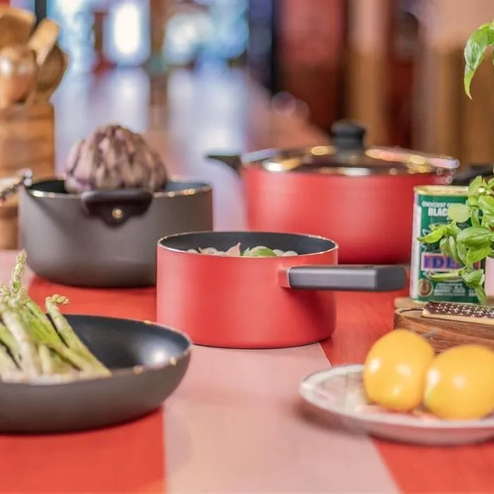 Livoo Juego de 2 Cacerolas MEP154R - Antiadherente sin PFOA ni PFOS - Mango de Silicona - Apto Inducción 5 Livoo Juego de 2 Cacerolas MEP154R - Antiadherente sin PFOA ni PFOS - Mango de Silicona - Apto Inducción 5