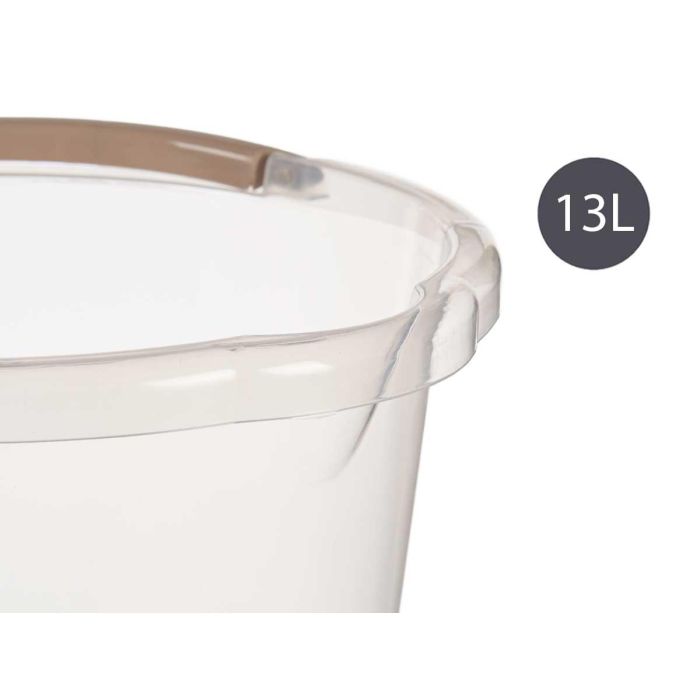 Cubo de Agua Transparente 13L con Asa, 31x29x32 cm - Arte Regal (24 Unidades) 3 Cubo de Agua Transparente 13L con Asa, 31x29x32 cm - Arte Regal (24 Unidades) 3
