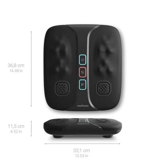 Medisana Masajeador Energizante de Pies y Piernas LM 100, Shiatsu + Vibración, 2 Intensidades, Calor, Negro 13