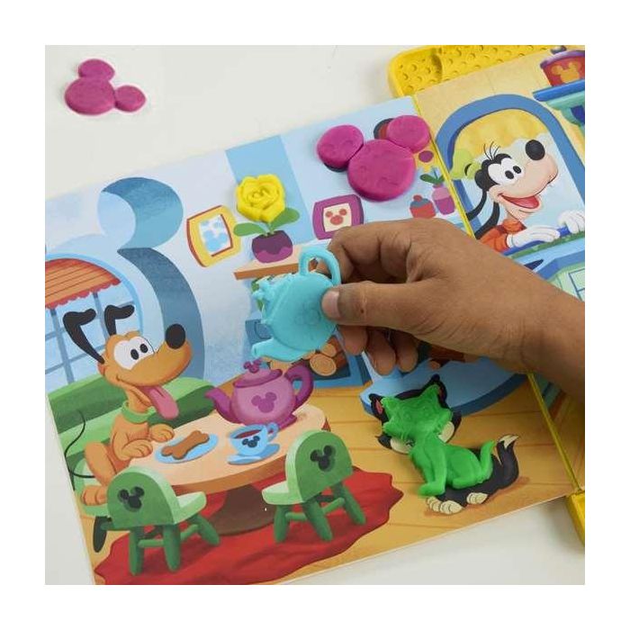 Hasbro Maletín Play-Doh Crea Una Historia Disney Junior con Accesorios y 4 Botes 3