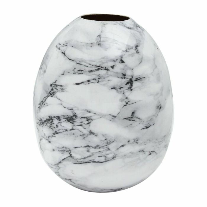 Jarrón DKD Home Decor Metal Marrón Blanco Mármol Moderno (13 x 13 x 16 cm) (2 Unidades) 1