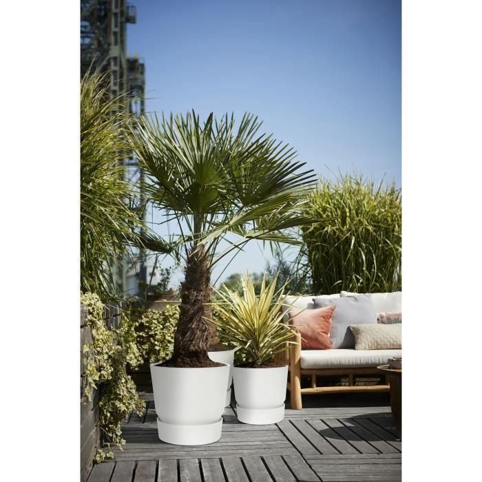 Maceta redonda ELHO Greenville 47 - Exterior - Ø 47 x H 44,1 cm - Blanco 5 Maceta redonda ELHO Greenville 47 - Exterior - Ø 47 x H 44,1 cm - Blanco 5