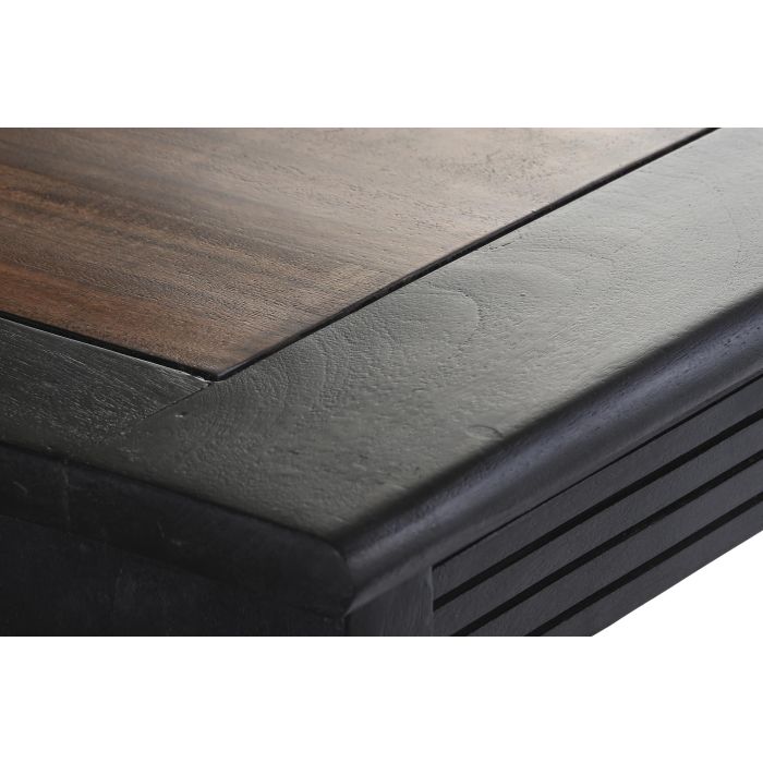 DKD Home Decor Mesa de Comedor Marron Oscuro Acacia 90 x 76 x 180 cm 2