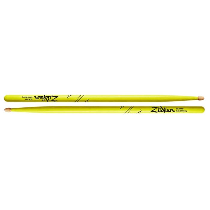 Baquetas Zildjian 5A Hickory Neon Amarillo Baquetas Zildjian 5A Hickory Neon Amarillo