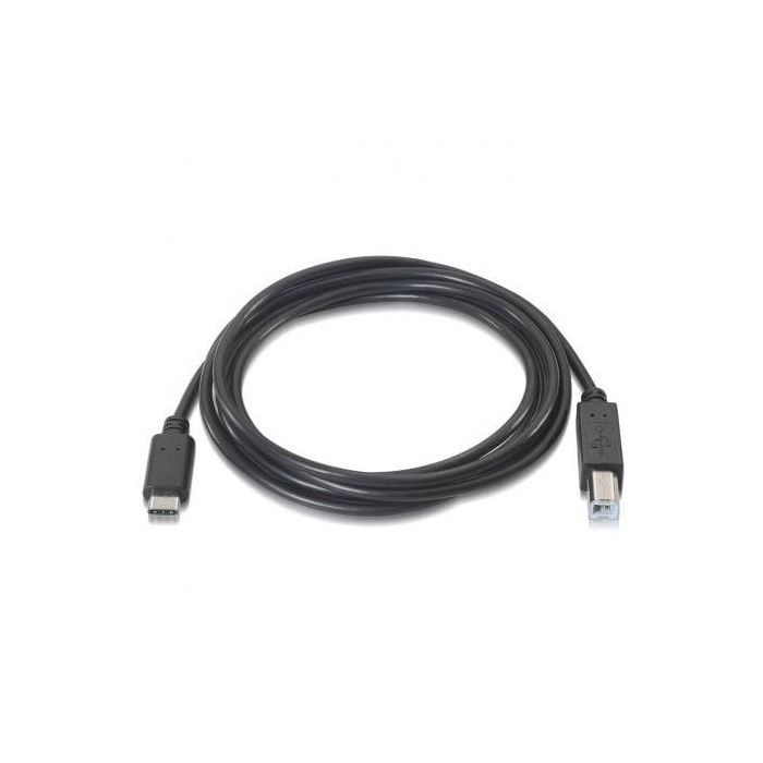 Aisens Cable USB 2.0 Tipo USB-C a B Macho Negro 1.0M - Compatible con Thunderbolt 3, Certificado USB-IF 1 Aisens Cable USB 2.0 Tipo USB-C a B Macho Negro 1.0M - Compatible con Thunderbolt 3, Certificado USB-IF 1