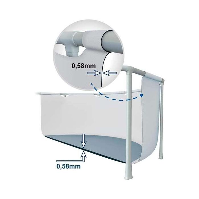 Intex Piscina Rectangular Desmontable Prism Frame con Depuradora y Escalera 300x175x80cm 2