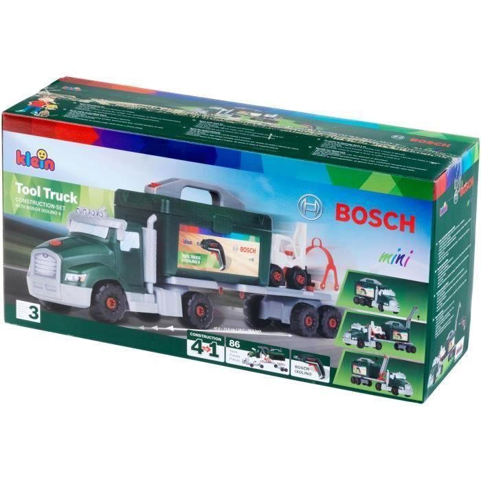Bosch BOS4009847086402 Camión DIY de Juguete para Montar y Desmontar - Kit de Construcción Infantil con Herramientas y +80 Piezas
